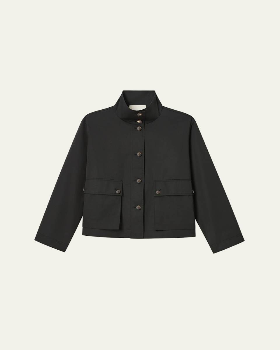Button-Down Technical Twill Jacket